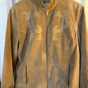 Pamela McCoy Tan Leather Jacket